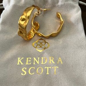 Kendra Scott gold hoop earrings